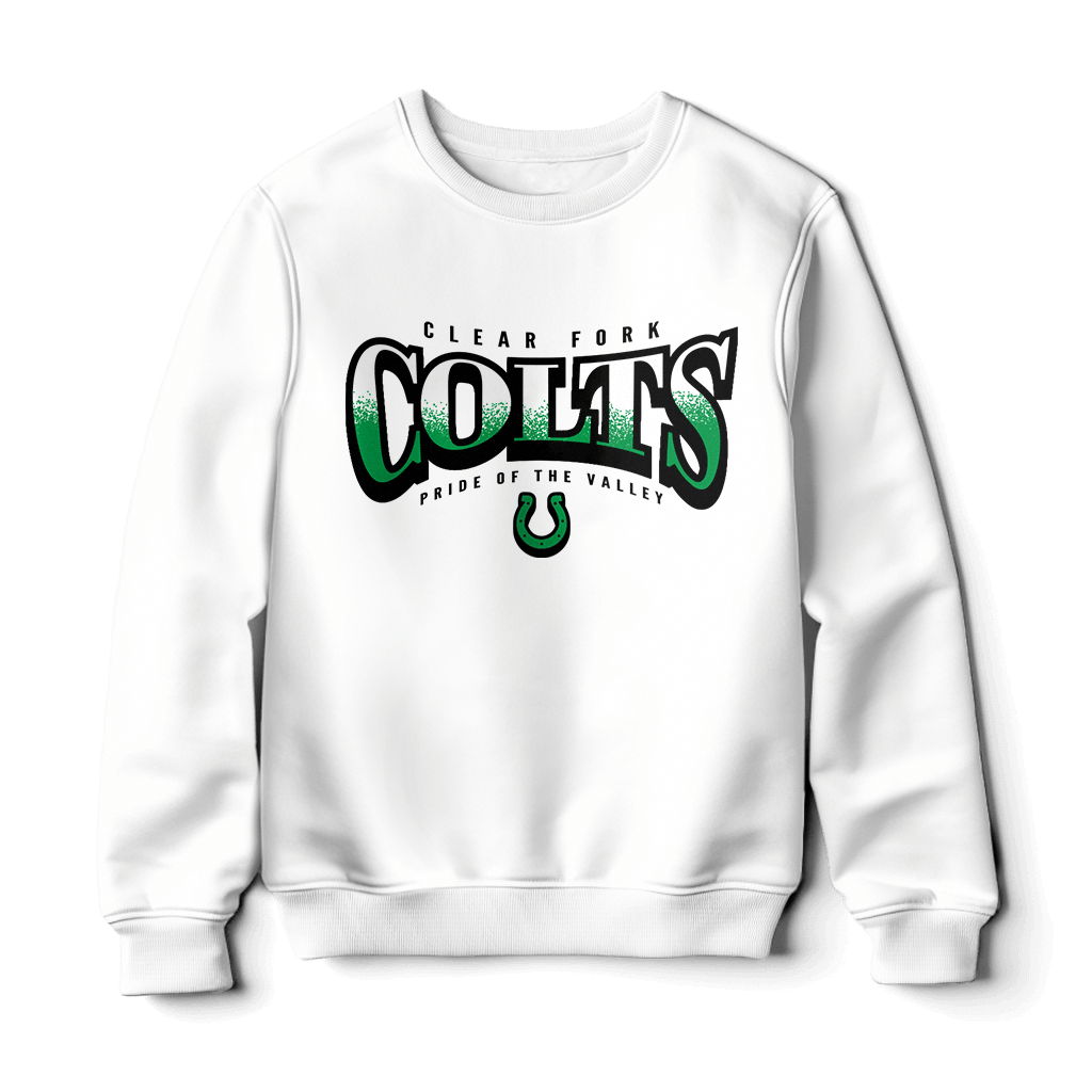 Clear Fork Colts Bulge Text Sweatshirt