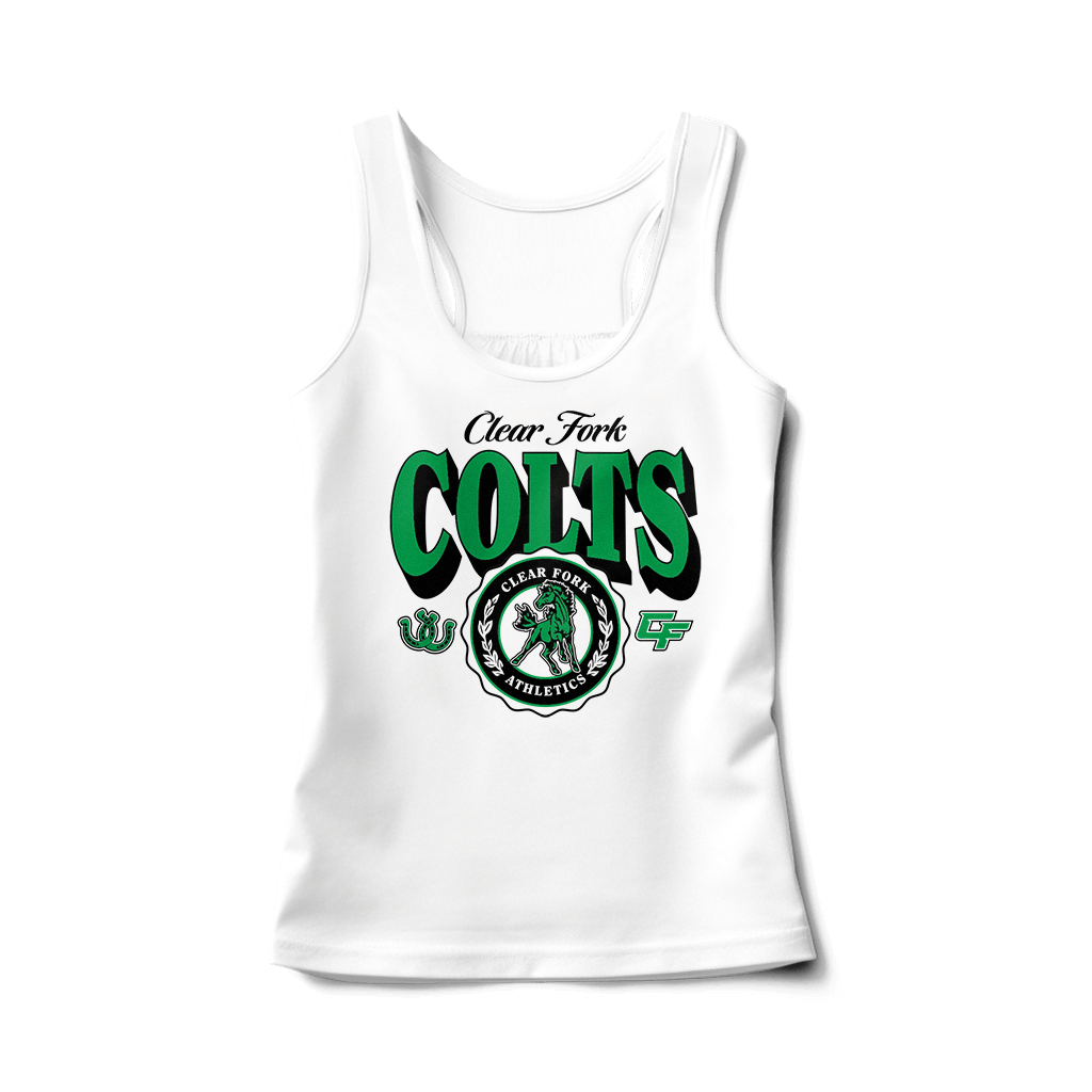 Clear Fork Colts Vintage Crest Tank Top