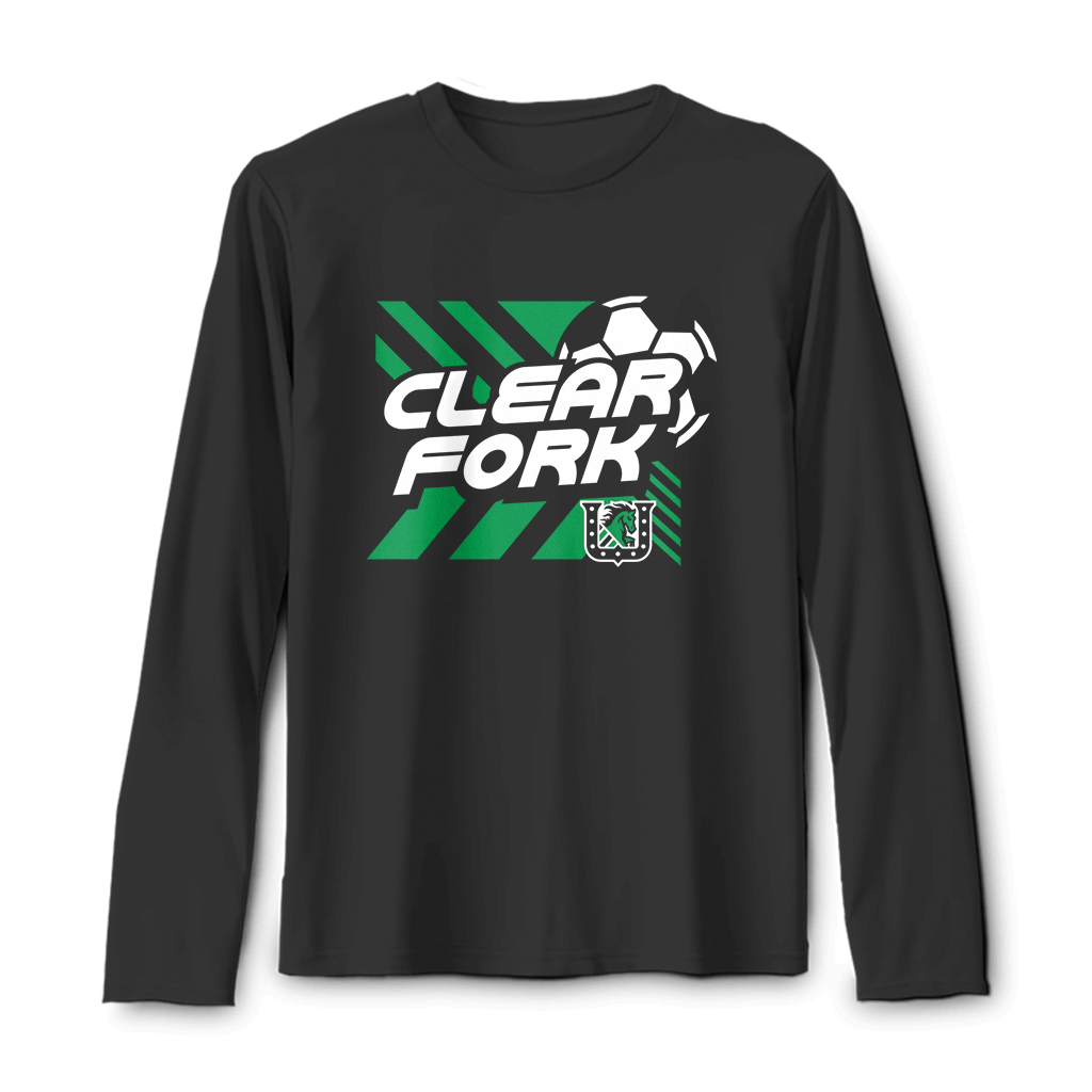 Clear Fork Soccer Lines Long Sleeve Tee