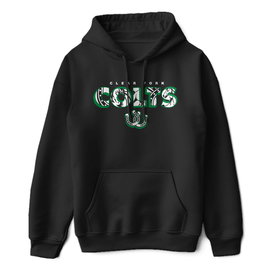 Clear Fork Colts Cropped Logo Hoodie