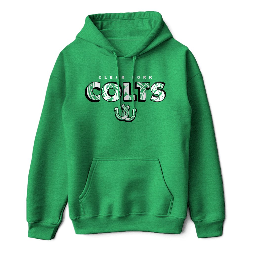 Clear Fork Colts Cropped Logo Hoodie