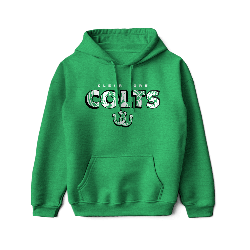 Clear Fork Colts Cropped Logo Hoodie