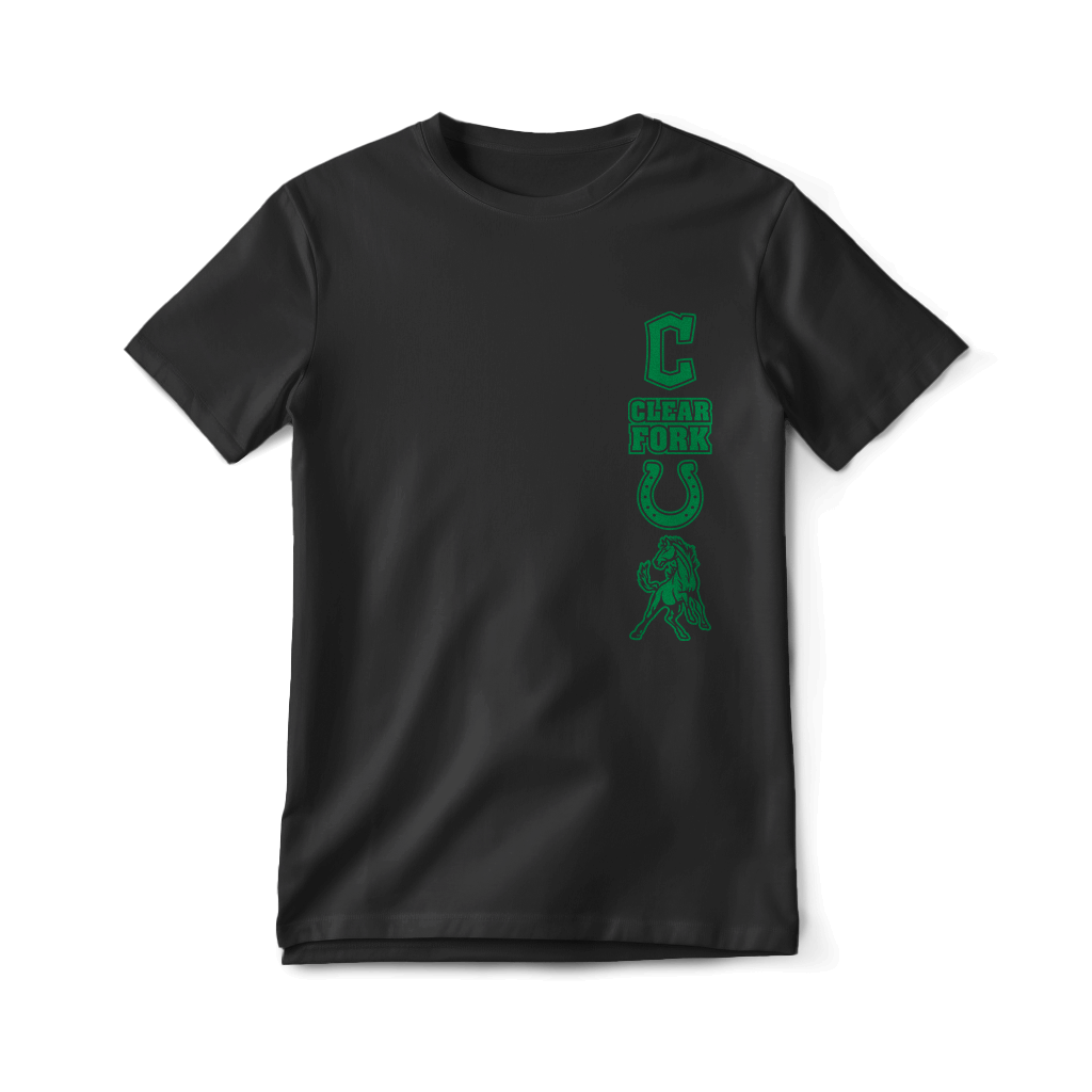 Clear Fork Stacked Logo Left Chest