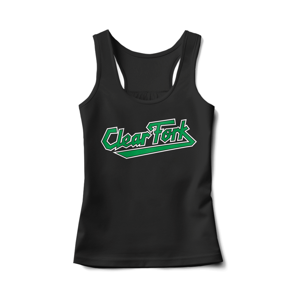 Clear Fork Sharp Script Tank Top