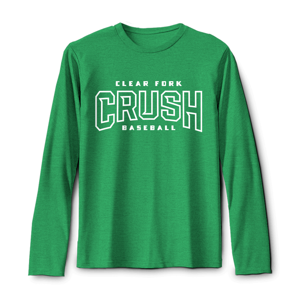 Clear Fork Crush Text Long Sleeve Tee
