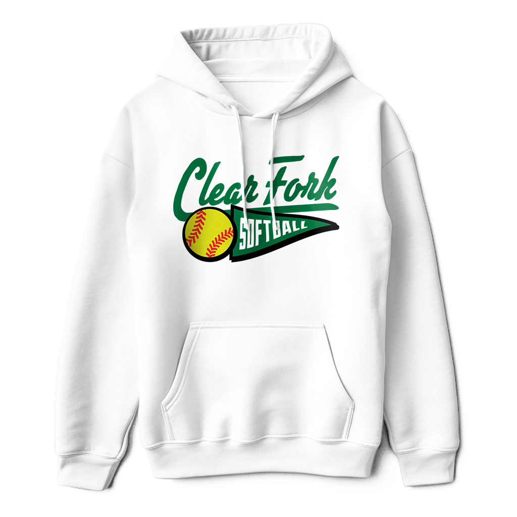 Clear Fork Softball Pennant Hoodie