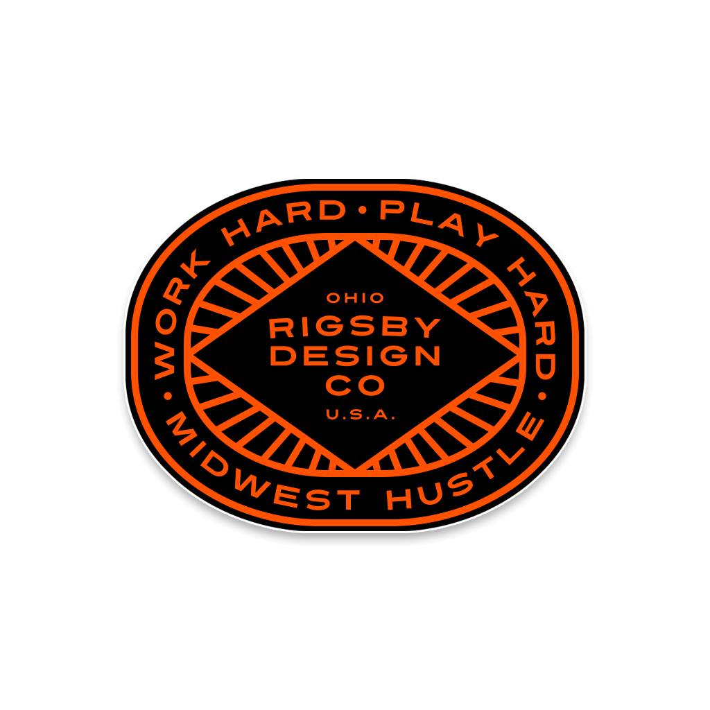 RDCO. Work Hard Play Hard Sticker