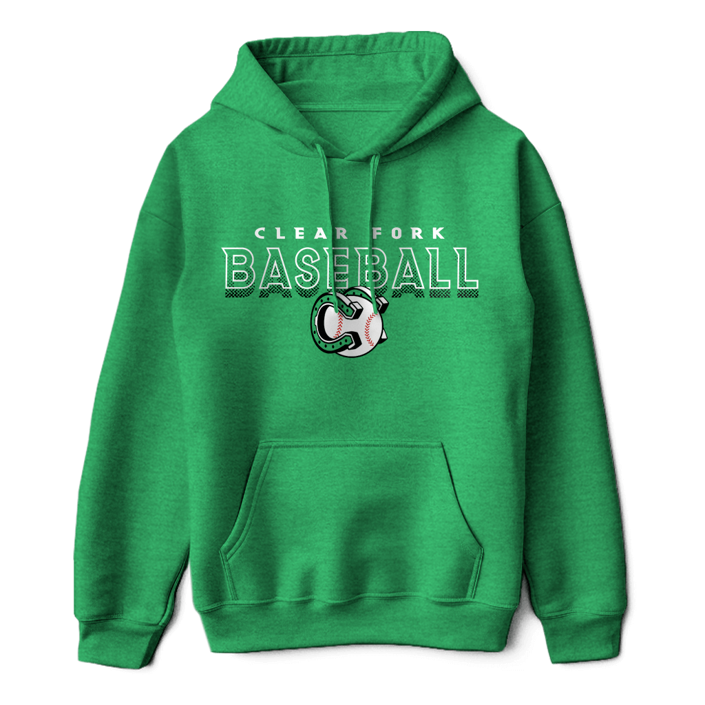 Clear Fork Baseball Horseshoe Fade Hoodie