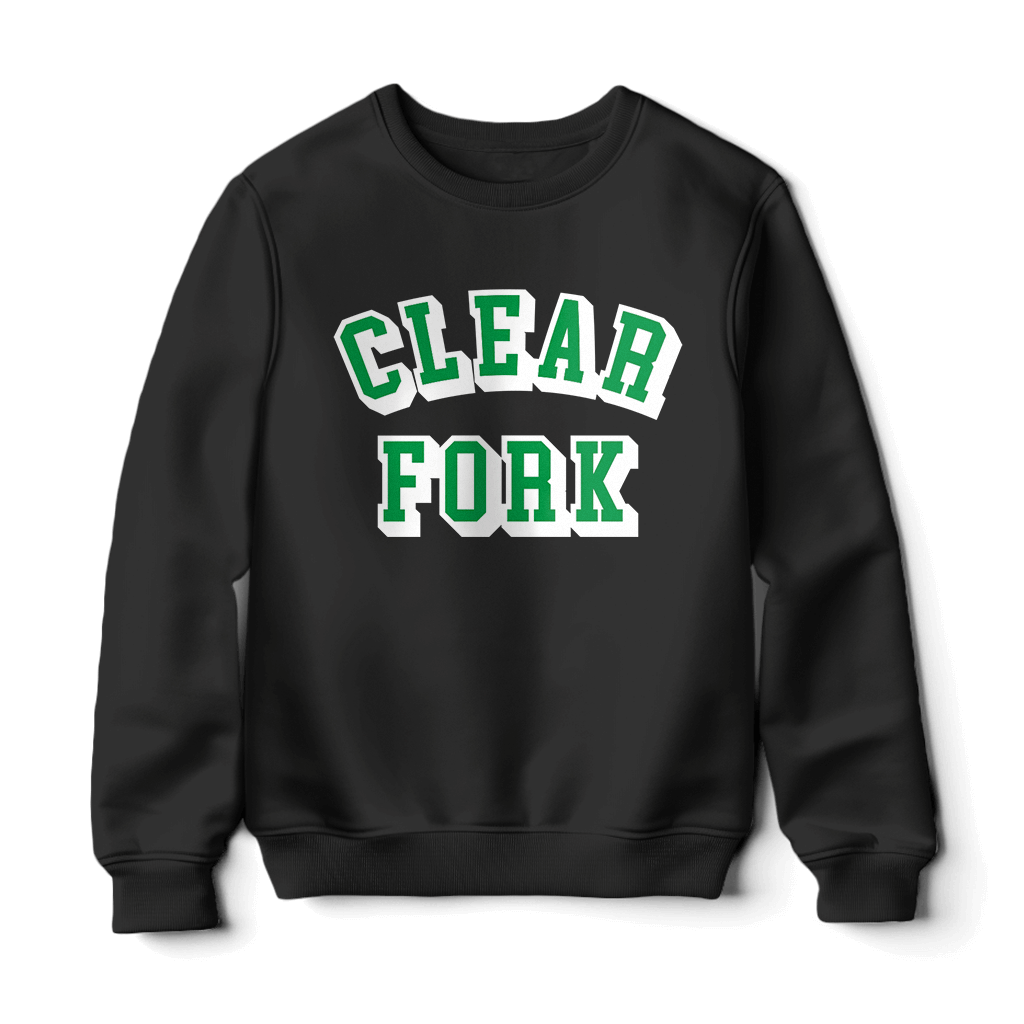 Clear Fork Block Text Sweatshirt