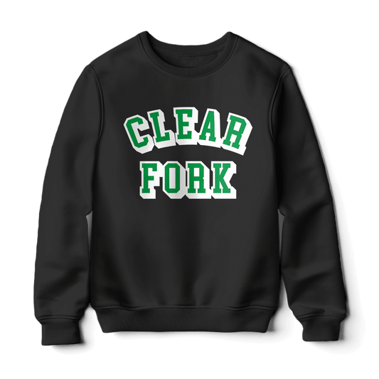 Clear Fork Block Text Sweatshirt