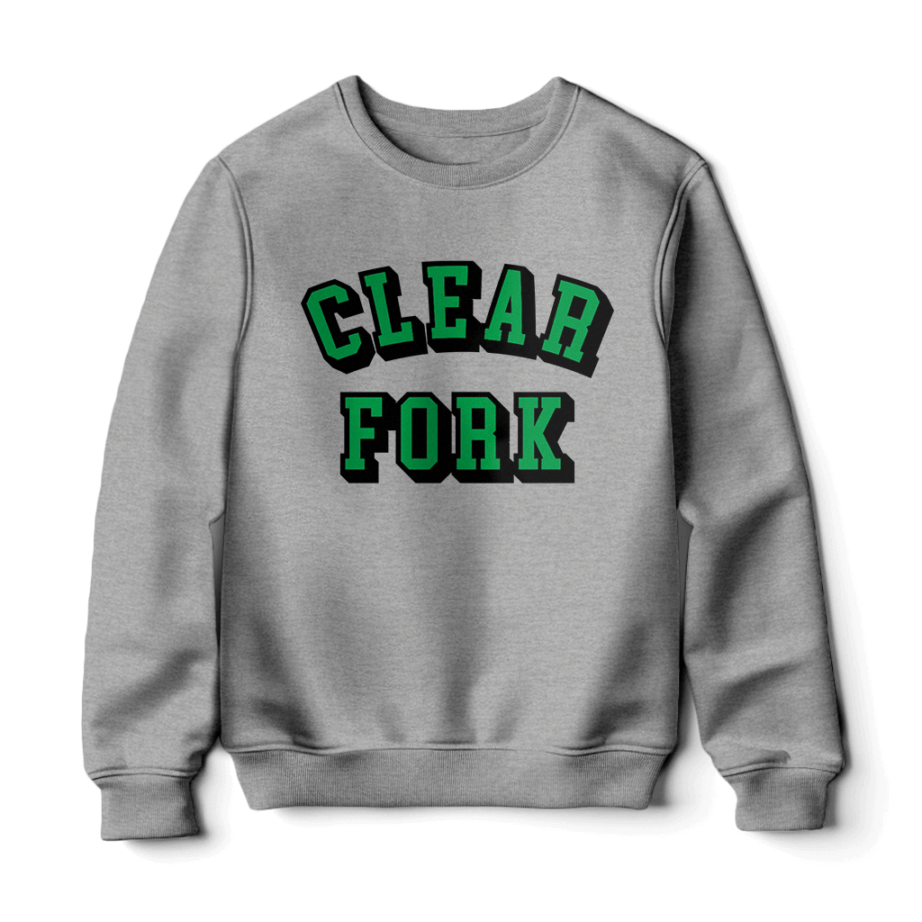 Clear Fork Block Text Sweatshirt