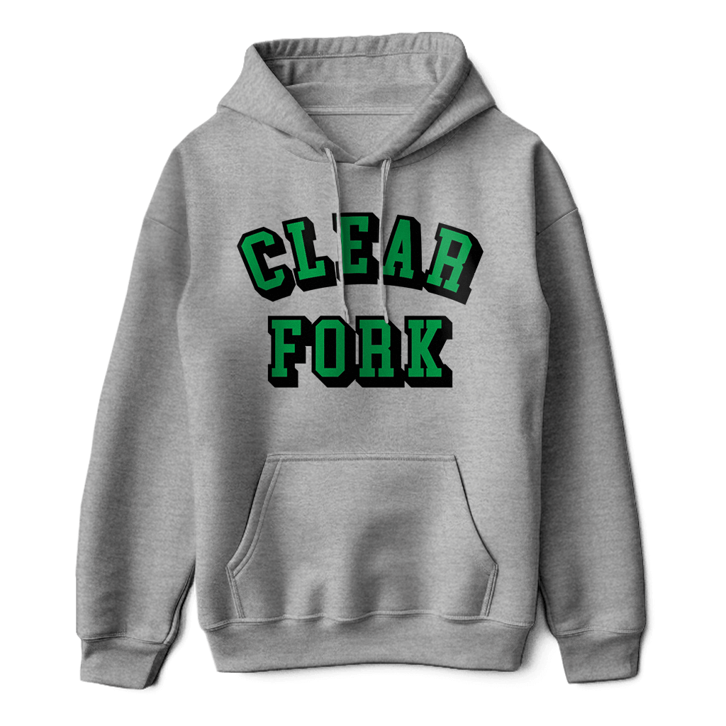 Clear Fork Block Text Hoodie