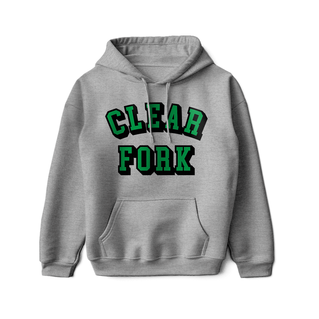 Clear Fork Block Text Hoodie