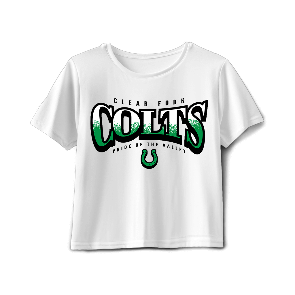 Clear Fork Colts Bulge Text Boxy-Tee