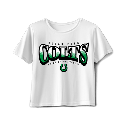 Clear Fork Colts Bulge Text Boxy-Tee