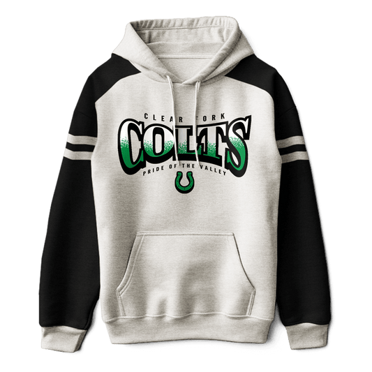 Clear Fork Colts Bulge Text Hoodie