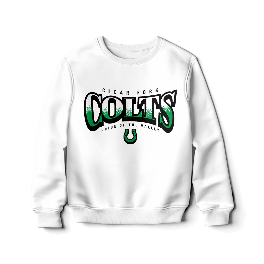 Clear Fork Colts Bulge Text Sweatshirt