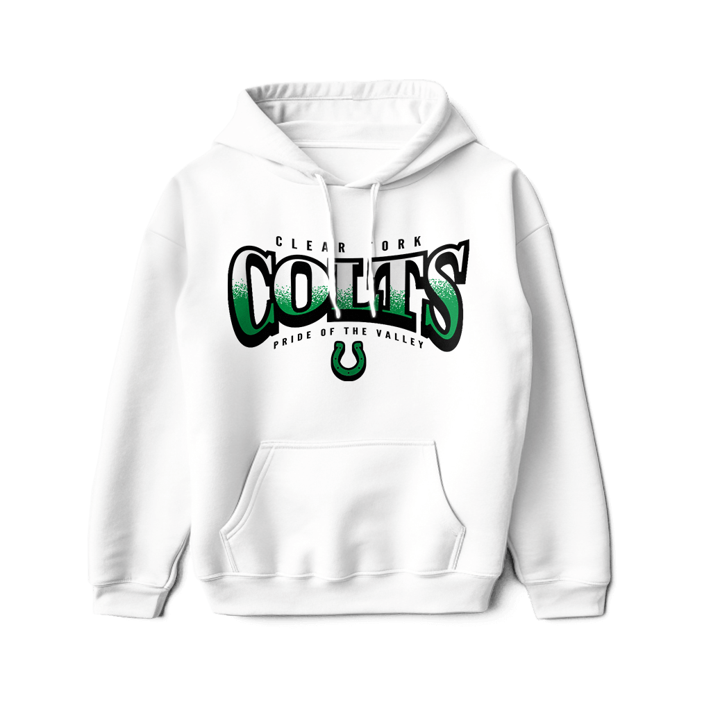 Clear Fork Colts Bulge Text Hoodie