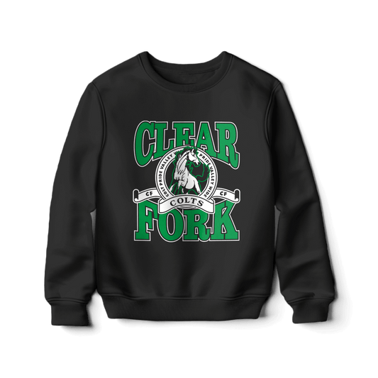 Youth Clear Fork Colts Circle Banner Sweatshirt