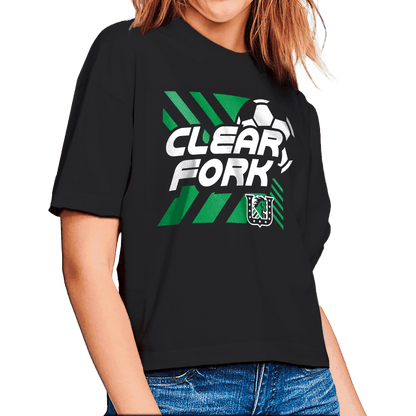 Clear Fork Soccer Lines Boxy-Tee