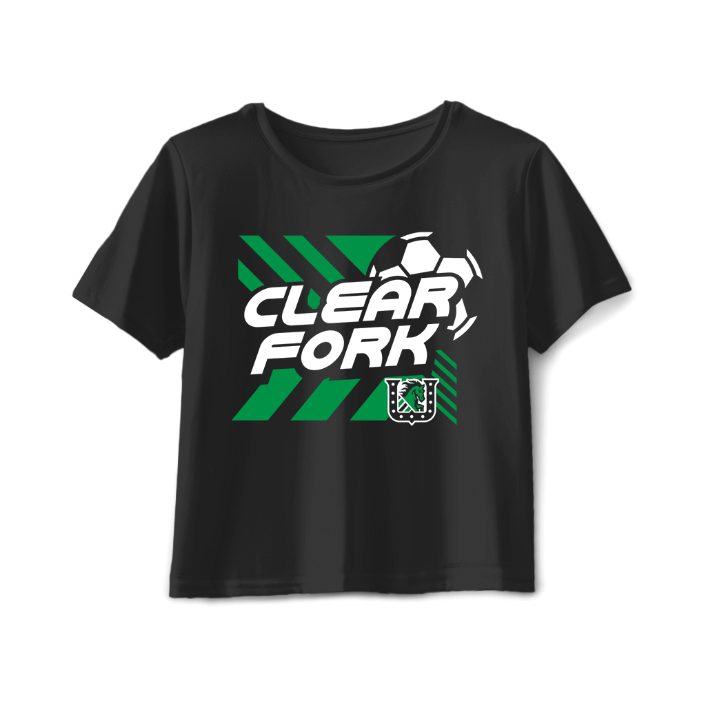 Clear Fork Soccer Lines Boxy-Tee