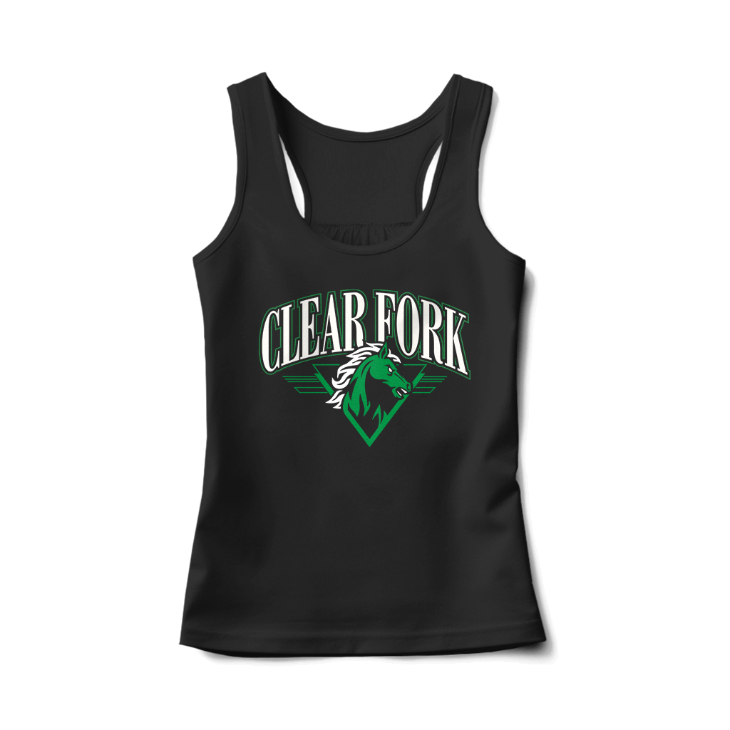 Clear Fork Triangle Horse Tank Top