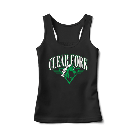 Clear Fork Triangle Horse Tank Top