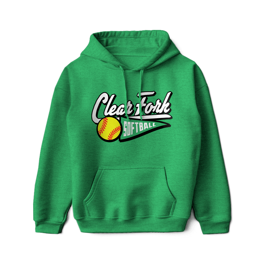 Clear Fork Softball Pennant Hoodie