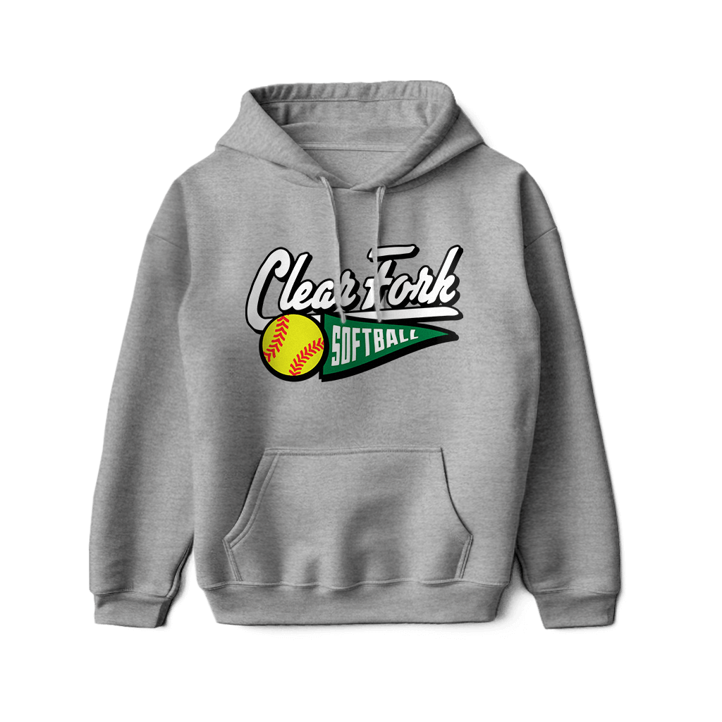 Clear Fork Softball Pennant Hoodie