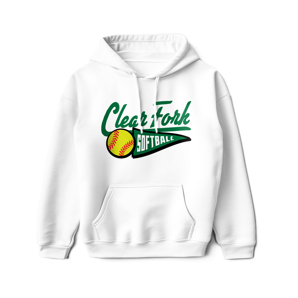 Clear Fork Softball Pennant Hoodie