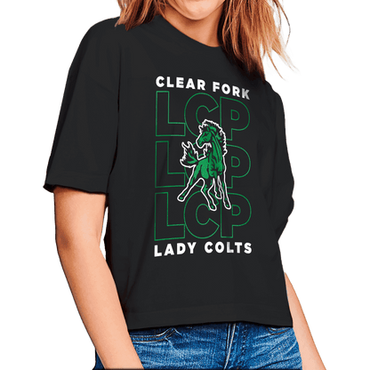 Lady Colts LCP Stacked Boxy-Tee