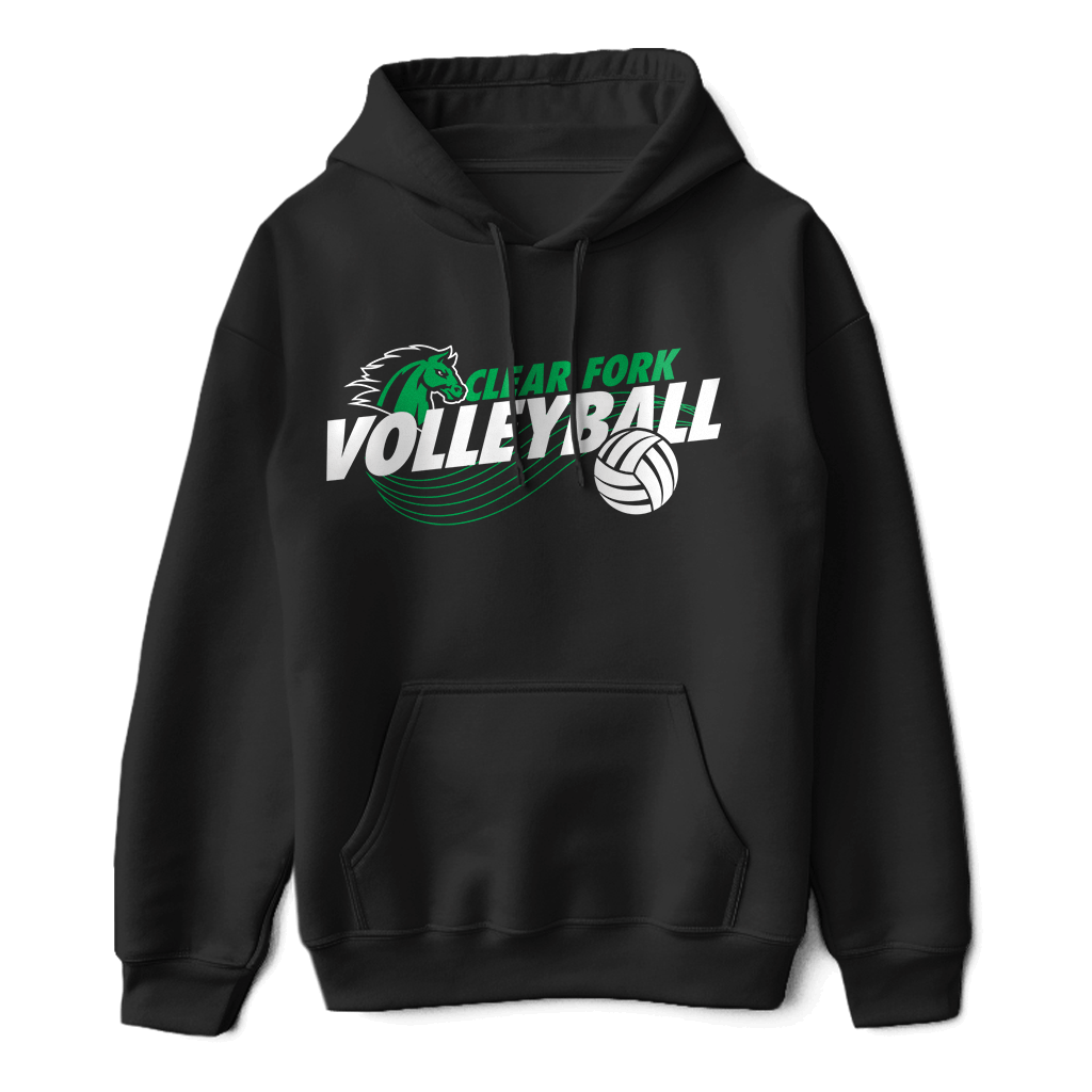 Clear Fork Volleyball Swirl Hoodie