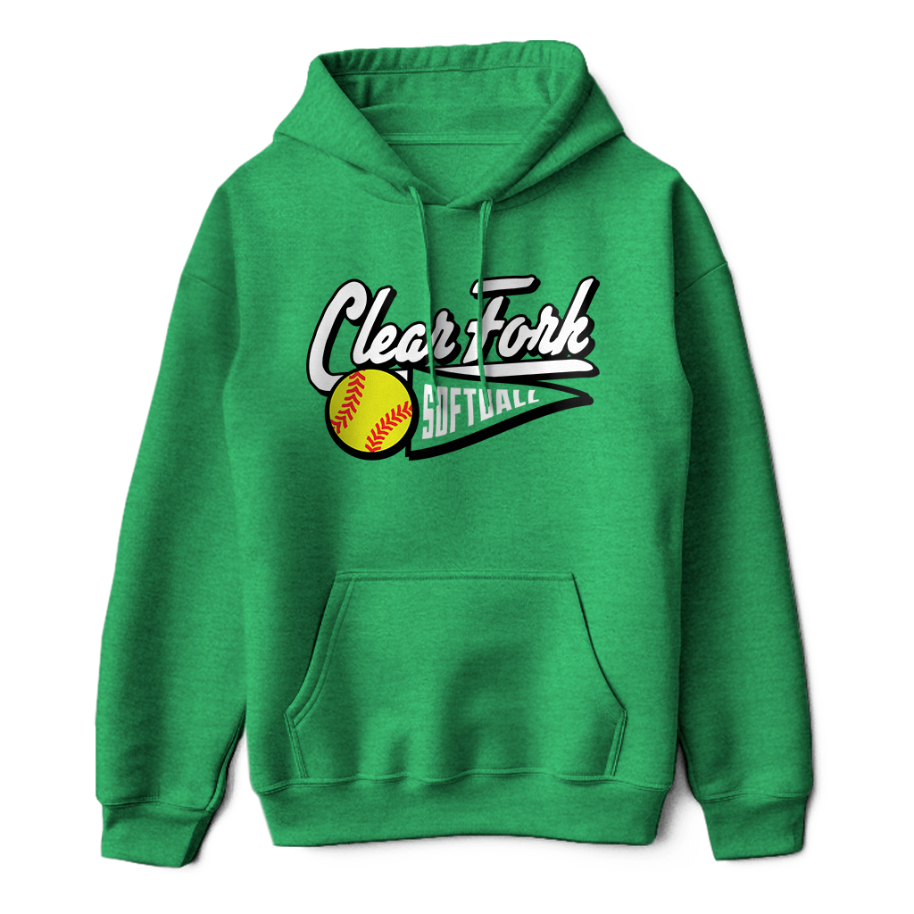 Clear Fork Softball Pennant Hoodie
