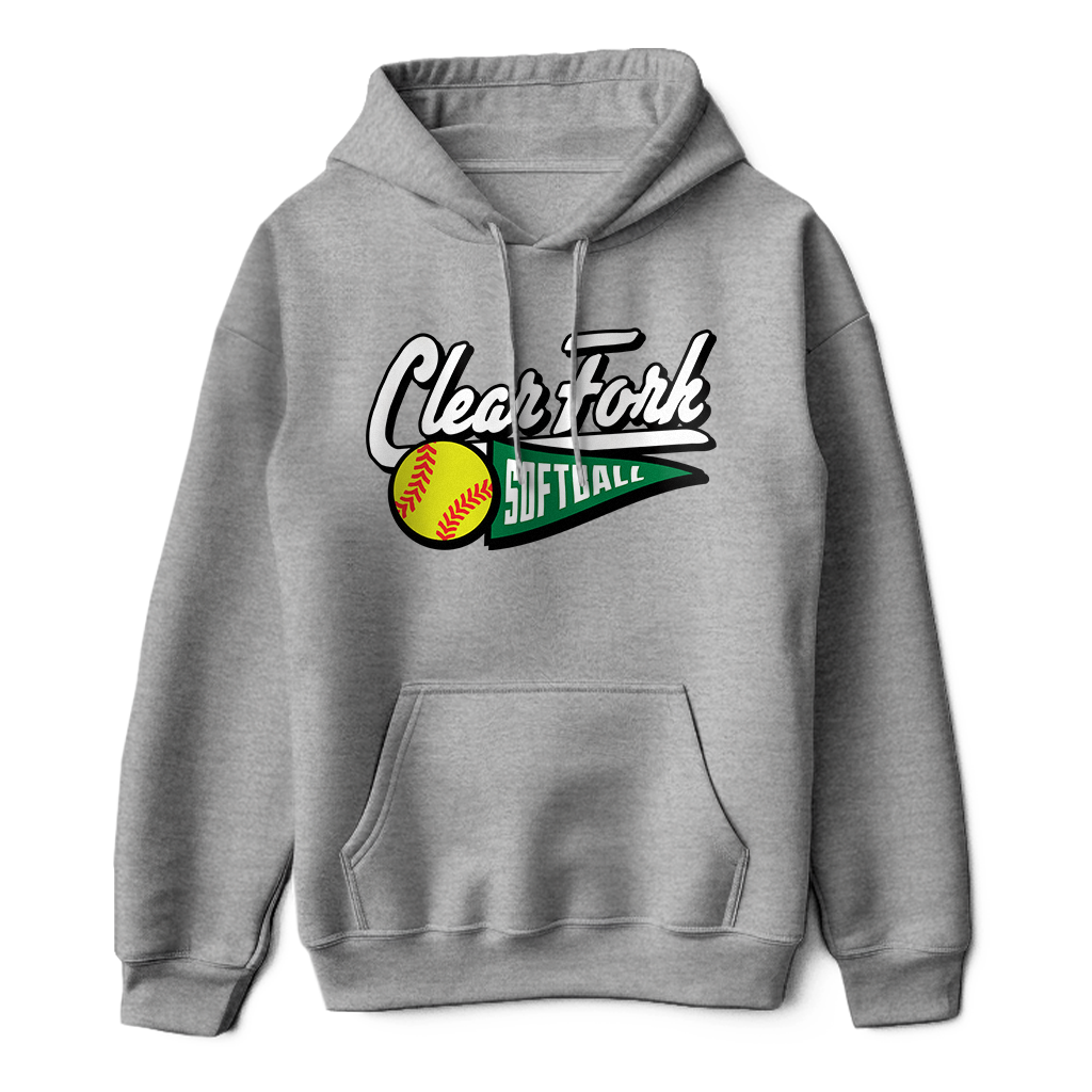 Clear Fork Softball Pennant Hoodie
