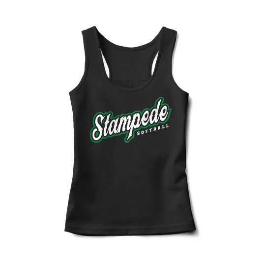 Stampede Softball Text Tank Top