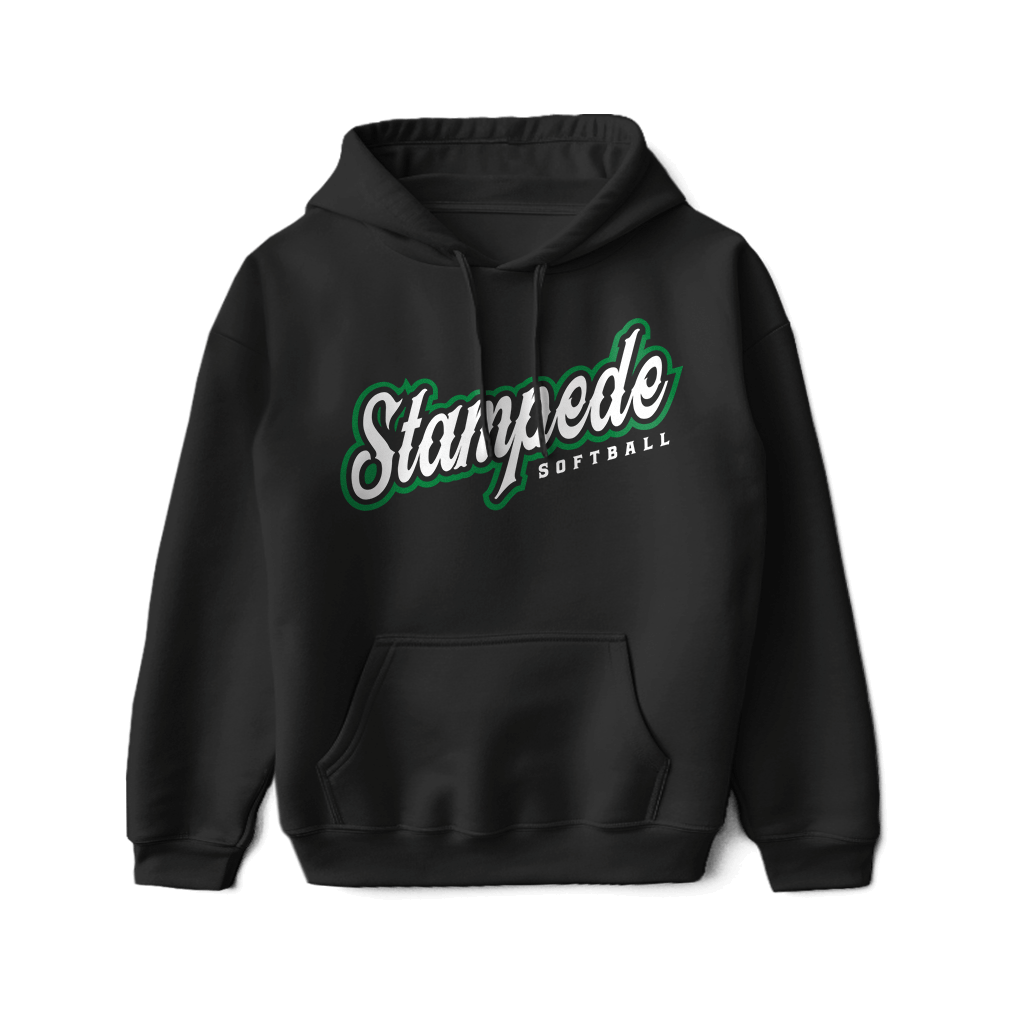 Youth Stampede Softball Text Hoodie