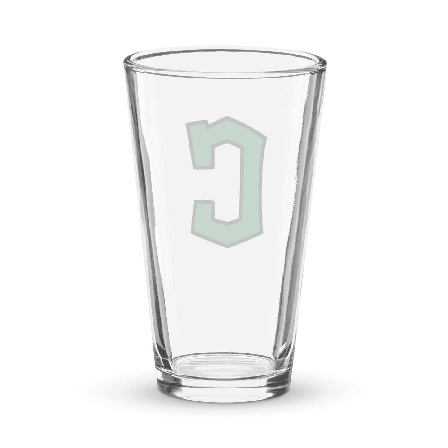 Clear Fork Block C Pint Glass