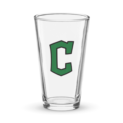 Clear Fork Block C Pint Glass