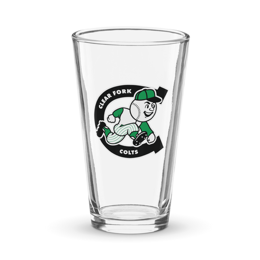 CF Horseshoe Running Man Pint Glass