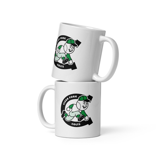 Clear Fork Horseshoe Running Man Mug